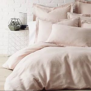 New $169 Levtex Home washed linen Blush King duvet
